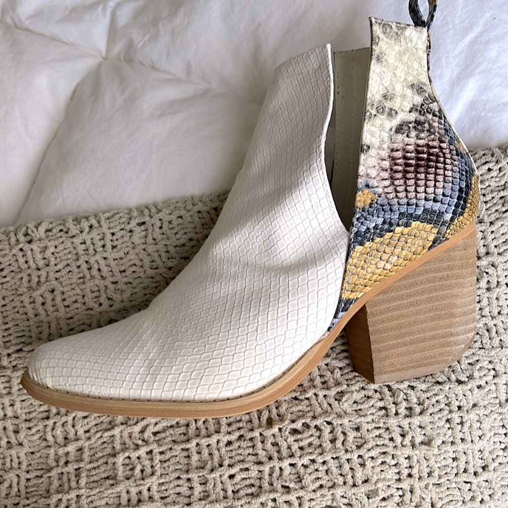 Snake skin boots